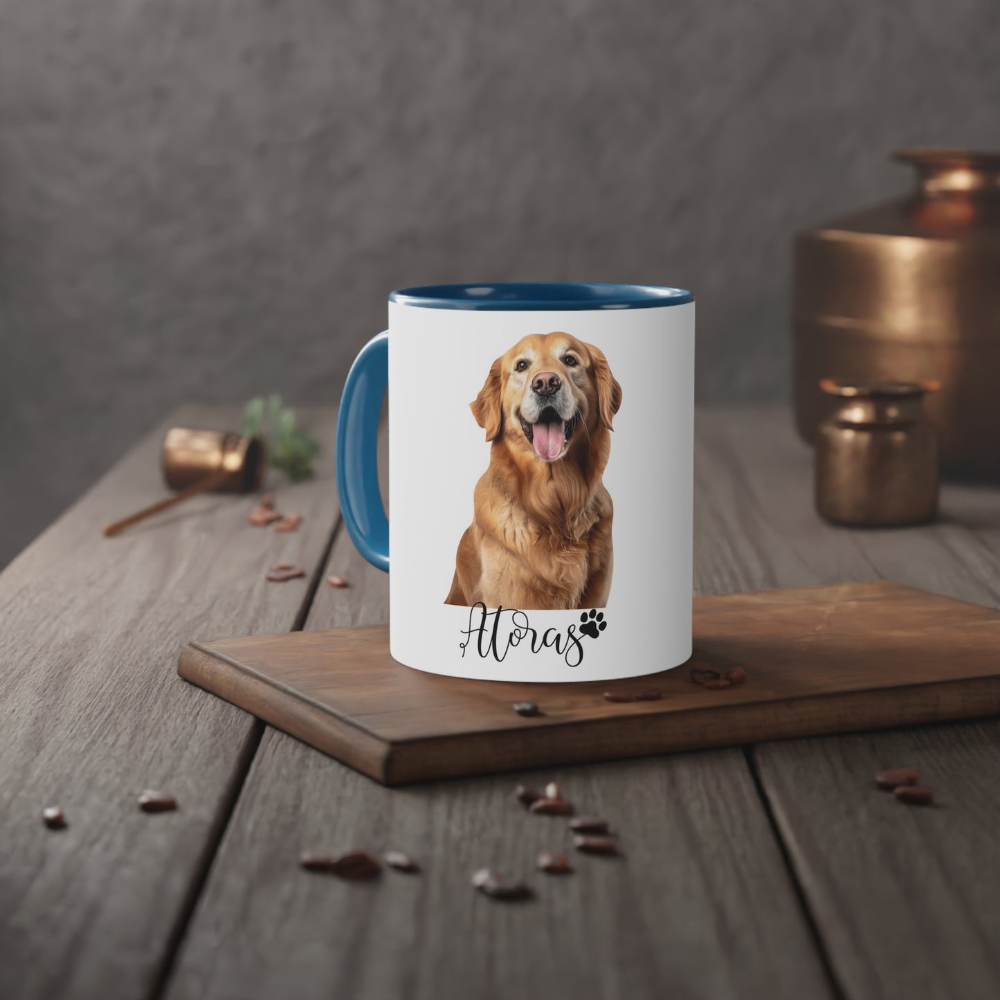 Personalizuotas puodelis su augintinio nuotrauka ir vardu